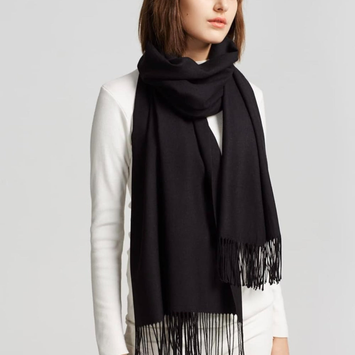 TEMU Women's Scarf And Wraps For Evening Dresses Winter Wedding Cashmere Large Scarves