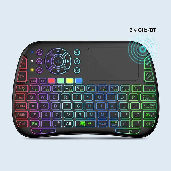 2.4G--cpatible Air Mouse Keyboard Type C Rechargeable Mini Wireless Keyboard Learn Exclusive Keys for Android Windows Z250116