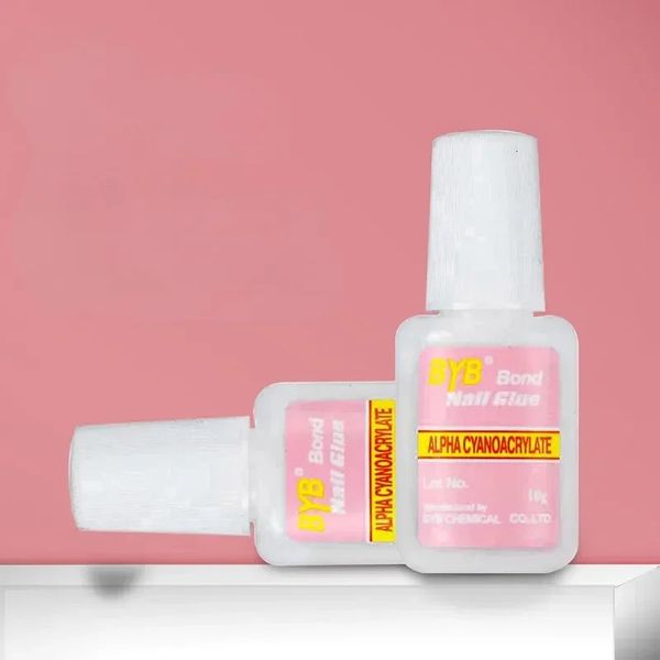 10g Nail Glue with Brush Head Glue Nail Polish Star Glue White Starlight Glue for Nail Polish Transfer Sticker 240625