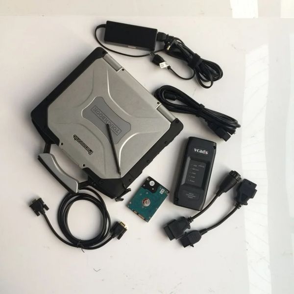 Vcads volvo Truck Diagnostic Tool Pro Latest Installed in Laptop CF19 Ram 4g Touch Screen Ready To Use 2 Years Warranty