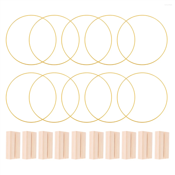 Decorative Wers PCS Inch Metal Ral Hoop Centerpieces For Table Wreath Ring With Place Card Holders Wedding