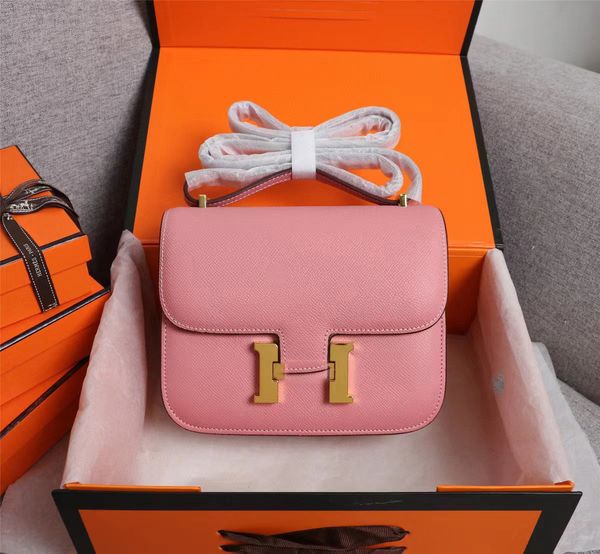 7A Mirror Quality Shoulder Bags Women Clutch Flap Bags Ladies Luxury Tote Handbag Constances Leather Palmar Pattern Constan Messenger Bag Fo