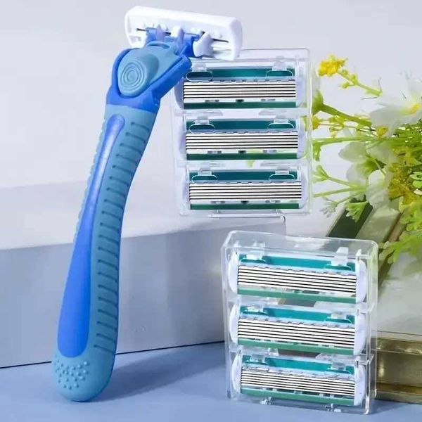 Razors Blades 6-layer womens hair removal knife detachable and replaceable hair scraping blade suitable for womens body hair removal G240906