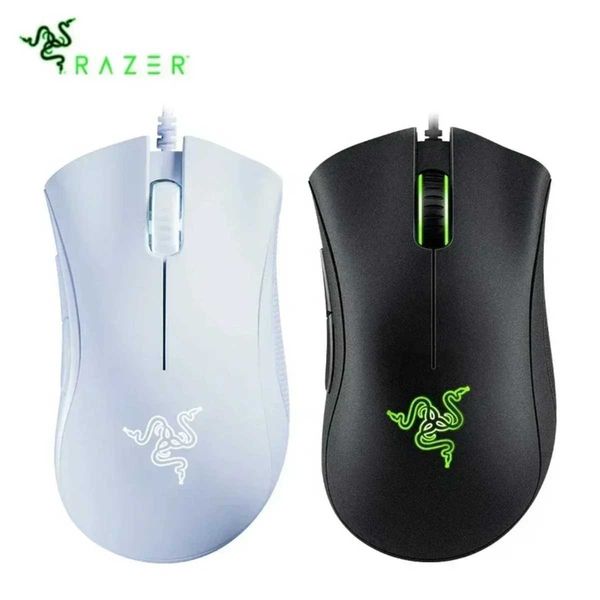 Mice Razer DeathAdder Essential Wired Gaming Mouse Mice 6400DPI Optical Sensor 5 Independently Buttons for PC Gamer Black White H241122