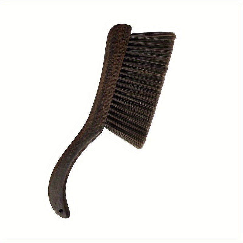 TEMU 1pc Wooden Soft Bristle Dusting Brush Pet Dusting Broom Bed Brush Natural Wooden Handled Broom For Deep Cleaning - Perfect For Sofas, Beds,