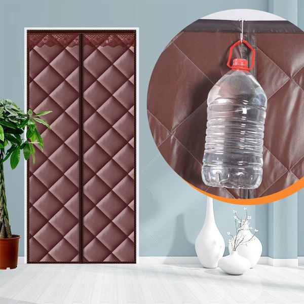 Sheer Curtains Door Cotton Household Magnetic Double Thickened Cold Sound Insulation Heat Preservation 230412