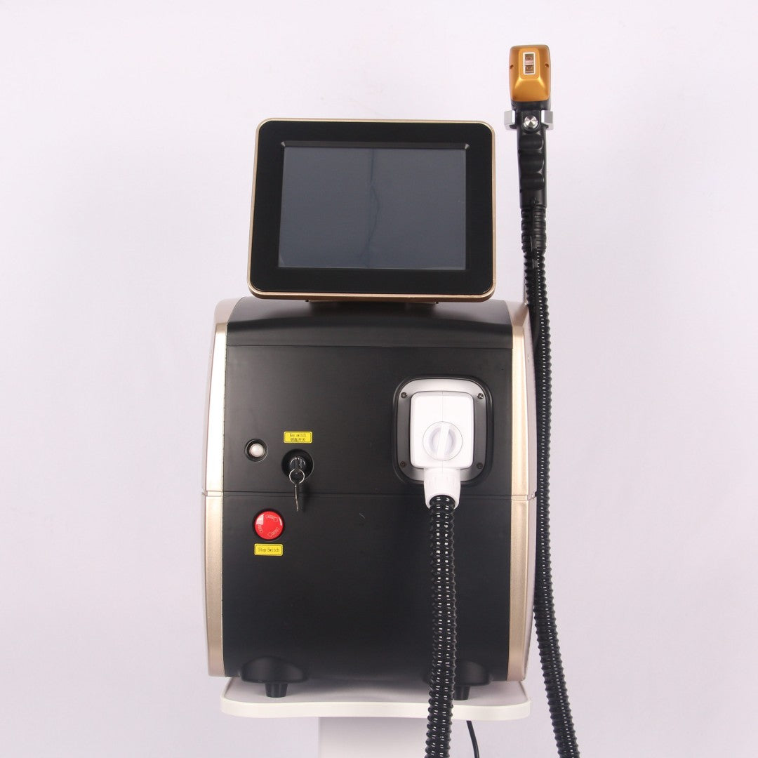 Sapphire temperature control system diode laser hair removal device with wavelengths of 755nm, 8080nm, and 1064nm, safe, painless, and permanent hai