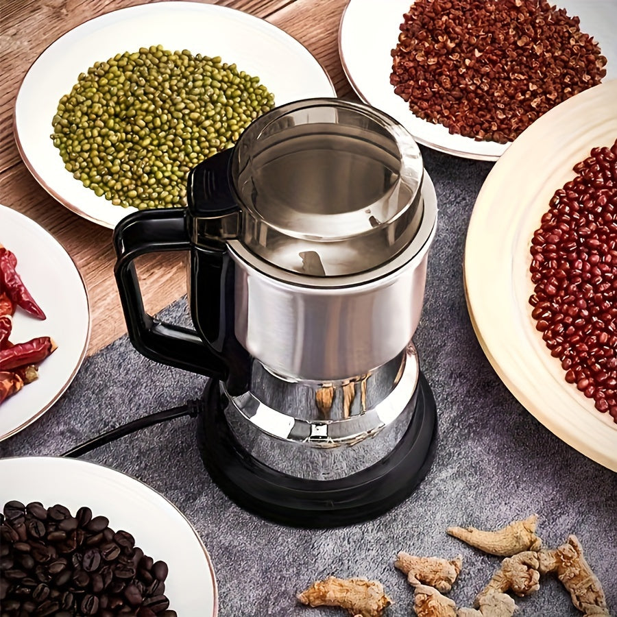 TEMU Multifunctional Electric Coffee Grinder, Stainless Steel Electric Grain Grinder, Nut Grinder, Easy To Clean Small Household Grinder, Bean Mill