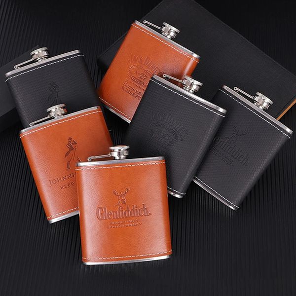 7oz Hip Flask Stainless Steel Travel Flagon Wine Whisky Pot Liquor Bottle 250113