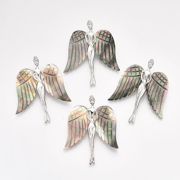 Black Lip Shell Brooches-Pendants