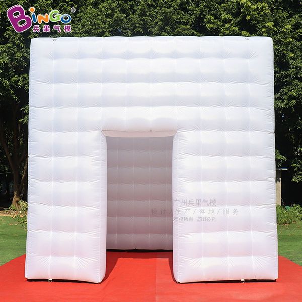 Durable White Inflated Square Party Tent for Outdoor Activities and Campsites