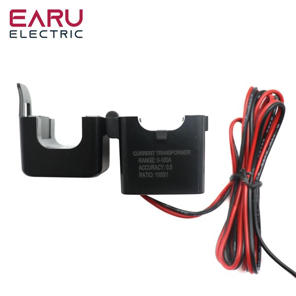 Tuya Smart WiFi Zigbee Electricity KWH Meter Din Rail Single Phase AC 110V 240V 50A 63A CT AC Meter App Real Time Monitor Power