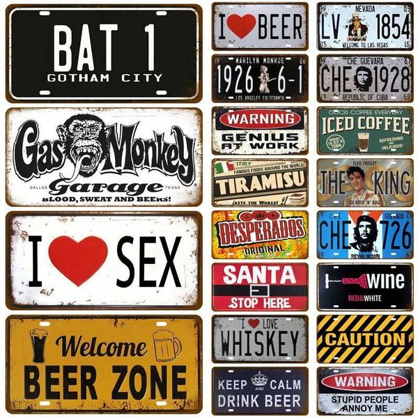 Art board retro metal logo wall home decoration poster painting plaque vodka coffee beer whiskey beverage tin logo plaque X241113