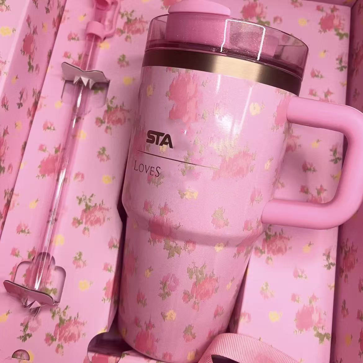 Water Bottle Various Styles Pink White Stainless Steel Vacuum Mug Double Wall Vacuum with Straw Car Cup Insulation Cold Beer Cup Travel Sports Cup