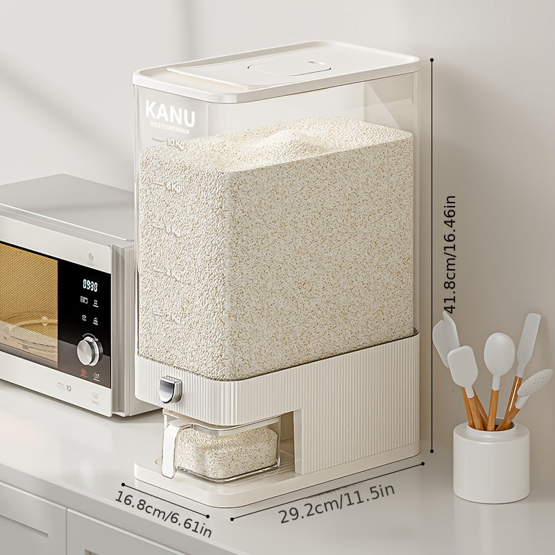 TEMU 1 Storage Container For Grains , Large-capacity Grain Storage Container, Reusable Household Rice Bucket With Pest And Moisture Protection,