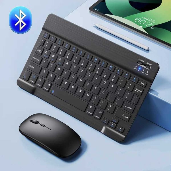 Keyboards Mini Wireless Keyboard Bluetooth-compatible Keyboard For ipad iPhone Tablet Portable Keyboard and Mouse For Android iOS Windows z2