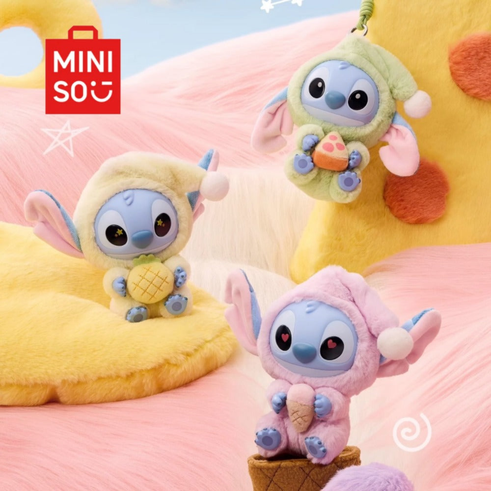 Genuine Mingchuang Premium Disney Stitch has to eat a blind box vinyl plush doll ornament no matter how sleepy it is.