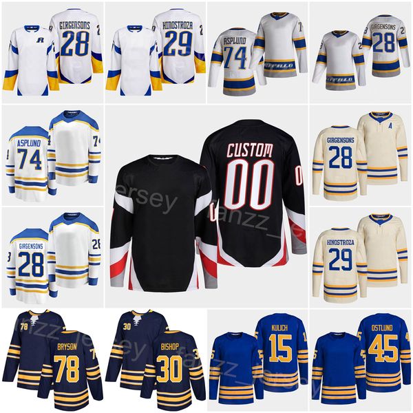 2023 Reverse Retro Hockey 29 Vinnie Hinostroza Jersey Heritage Classic 30 Ben Bishop 93 Matthew Savoie 45 Noah Ostlund Jiri Kulich Rasmus As