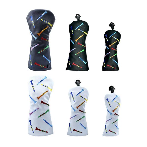 Golf Club Head Cover Premium PU Leather Lining Trendy Golf Head Cover Wear Resistant Golf Club Cover Protector Golfer EquipmentXJ240828