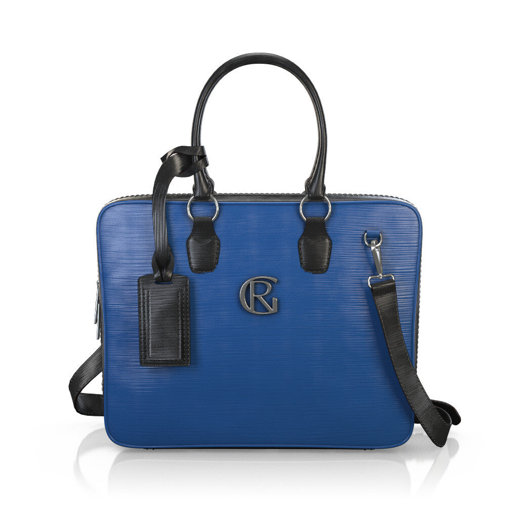 Sac pour ordinateur portable Homme en Cuir estampé Noir - Sur Mesure - GIROTTI 56644