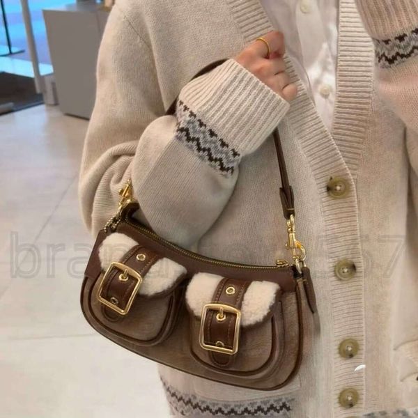Coachhandbags Designer Tabby Bag Purse New Womens Sacoche Bag Vintage Underarm Ashton Retro Stick Motorcycle Crossbody Mahjong Single Should