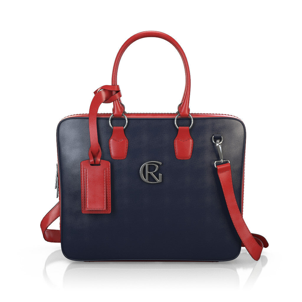 Laptoptasche für Herren aus Naturleder Hellrot - Selbst gestalten - GIROTTI 56647