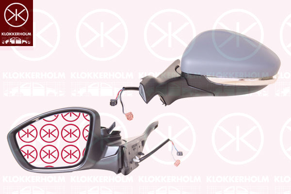 Exterior Mirror KLOKKERHOLM 55091043
