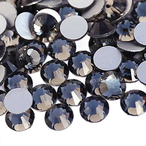 Black Diamond SS3 SS4 SS5 SS6 SS10 SS20 SS30 to DIY Nail Art Rhinestones Glitter Crystals Jewelry Non HotFix stone Decor strassXJ240828
