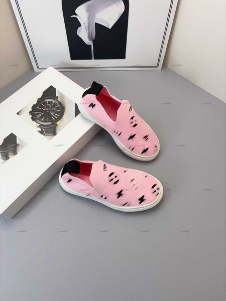 Popular Child Sock shoes Slip-On kids shoes Size 26-35 High quality designer shoes Box protection Flower logo printing baby Sneakers