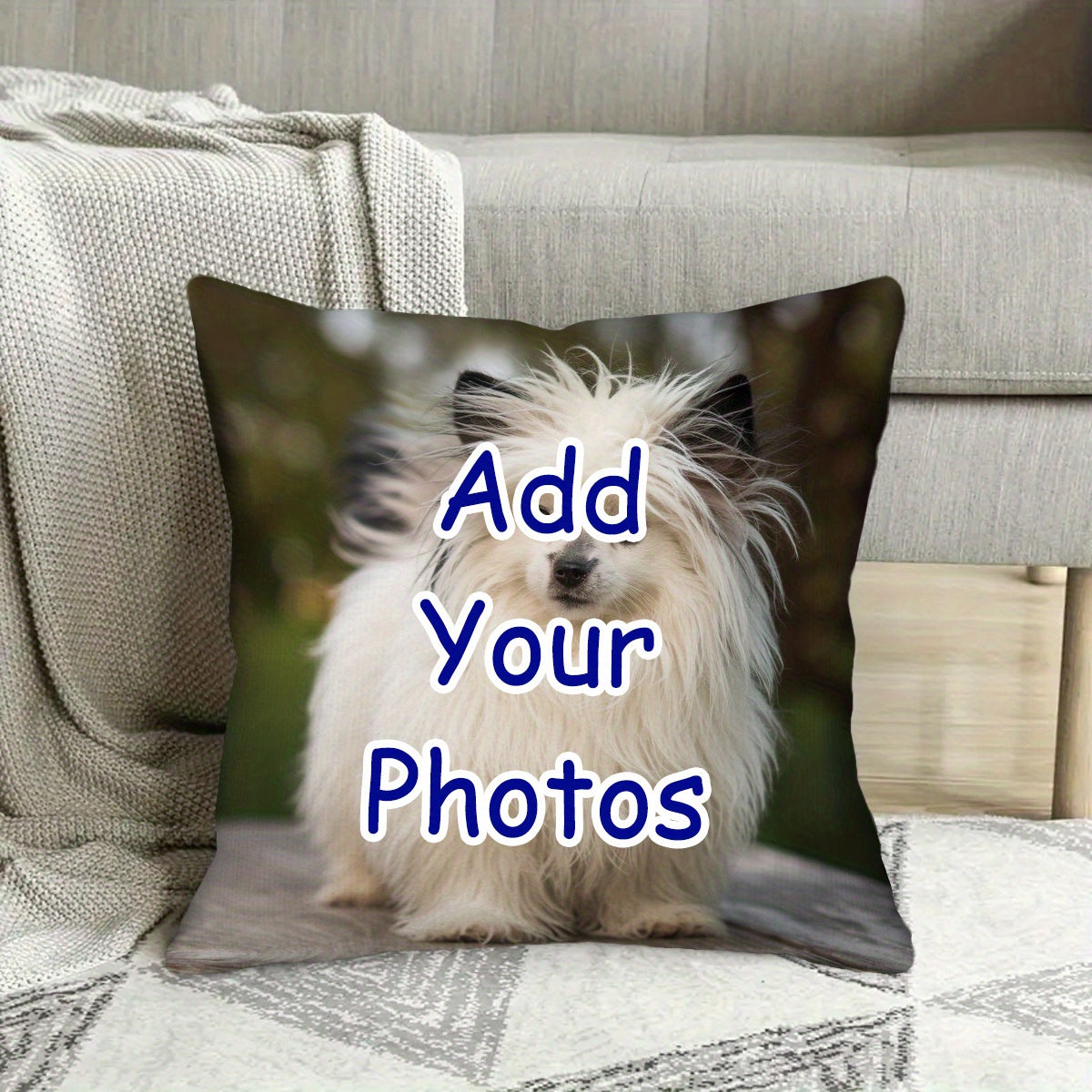 TEMU 1pc, Custom Pillowcase, 18x18 Inches, Ideal Gift For Birthday, Valentine's Day, New Year Pattern, Suitable For Vacation Homes, Rvs, Single-sided