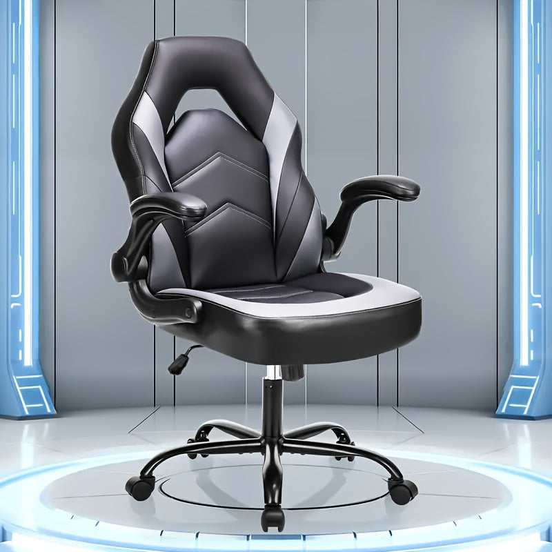 TEMU 1 Ergonomic Rotating Computer Gaming Chair With Lumbar Support (sold Separately), 1 Computer Desk With Storage Cabinet (sold Separately)