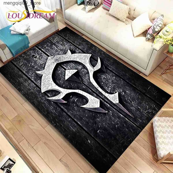 Carpets World of Warcraft wow gamer area carpet living room sofa door decorative carpet childrens anti slip floor mat 3D L240910