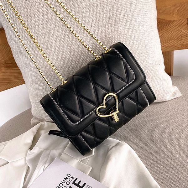 designer genuine leather shoulder bag fashion Dicky0750 Handbags heart chain purse corssbody presbyc card holder evening messenger bags wome