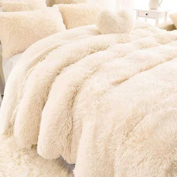 Blankets 32 New Arrival Luxury Long Shaggy Throw Blanket Bedding Sheet Large Size Warm Soft Thick Fluffy Sofa Sherpa Blankets Pillowcase CL2