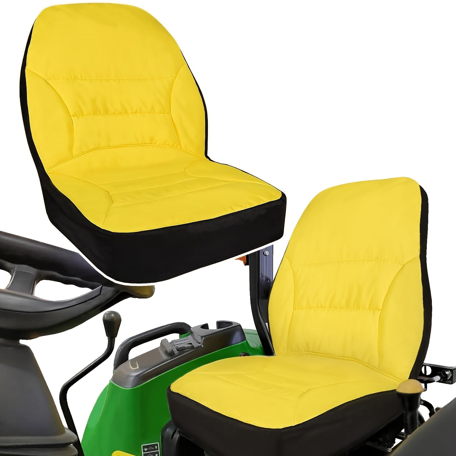 TEMU Large Durable Lawn Mower Seat Cover, Tractor Seat Cover, Suitable For Riding Lawn Mowers, Tractors, Oxford Cloth Material, , Outdoor , Outdoor