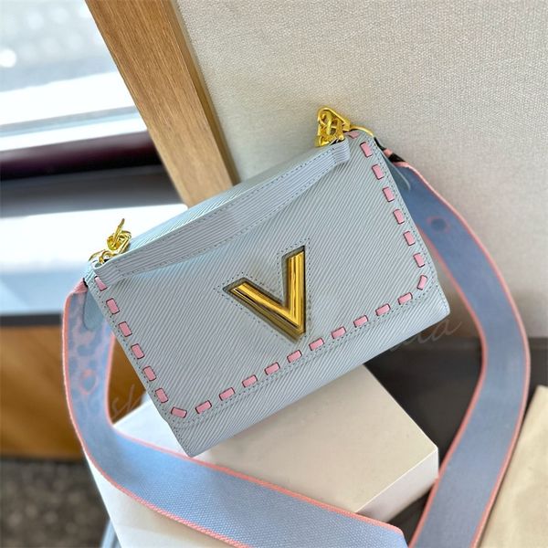 Woman Crossbody Twist Bag Luxury Handbag Designer Shoulder Bags Small Flap Chain Bag Leather 10A