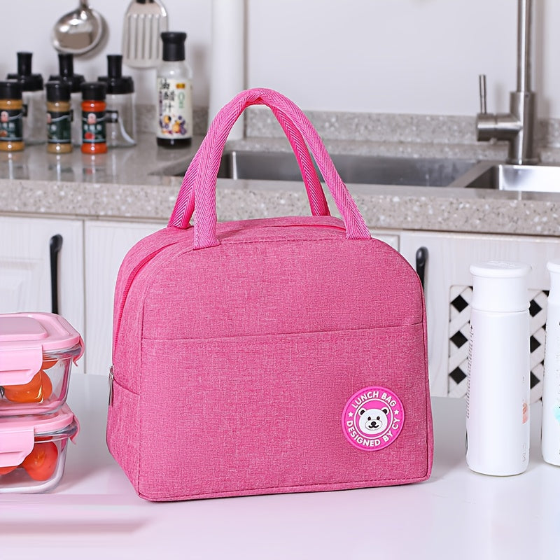 TEMU Bear Head Cartoon Handbag, Women's Handbag, Gift , Non-food Contact, Casual Tote, Travel Accessory, Cute Handbag, Stylish Tote, Hand Washable,