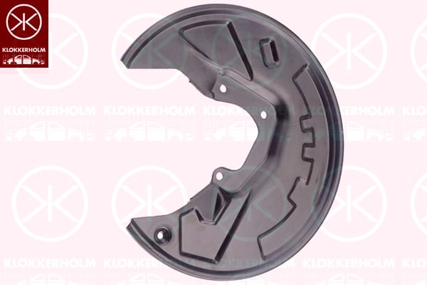 Splash Panel, brake disc KLOKKERHOLM 5551878