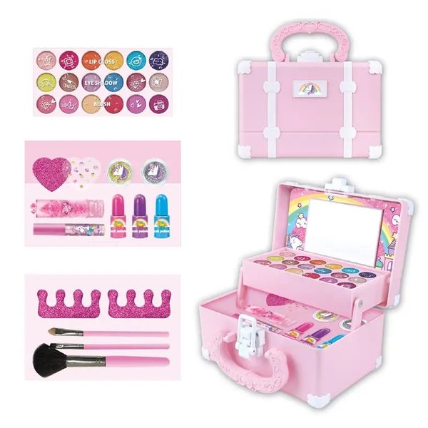 Teeny Chic Beauty Boutique for Little Ladies - Caddy cosmético compacto de viagens multicamadas com camada plástica durável
