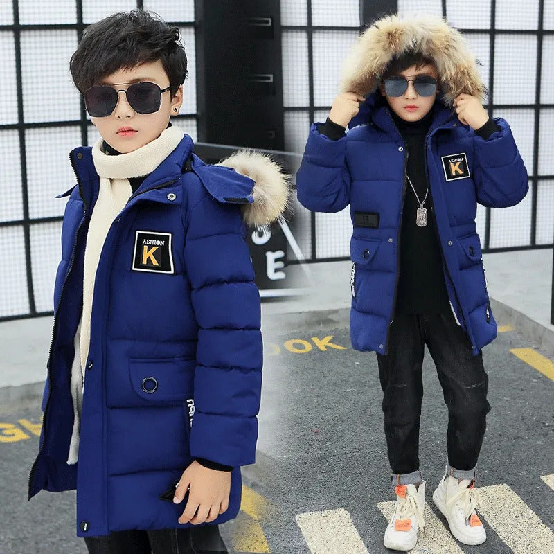 Down Coat Kid Winter Jacket A Boy Park 12 Children&#039;s Clothing 13 Baby 14 Outerwear 15 Coats 9 Thick Cotton Thickening -30 Degrees 231013