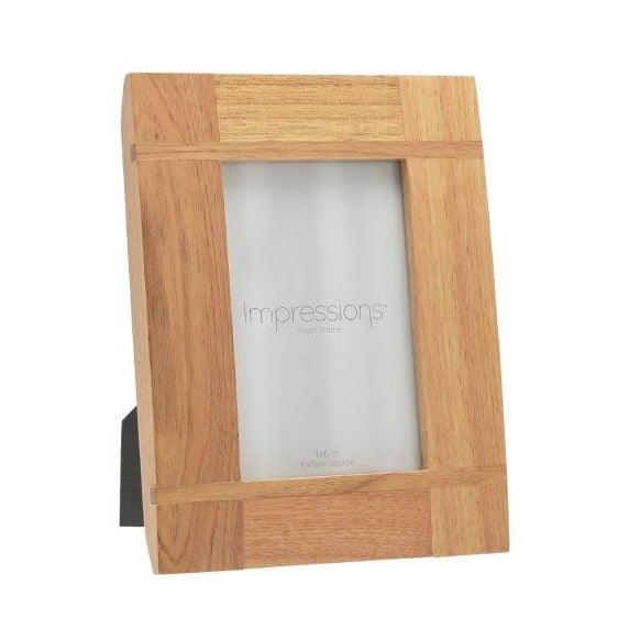 Impressions Oak Effect Photo Frame Cross Batons - 8 x 10