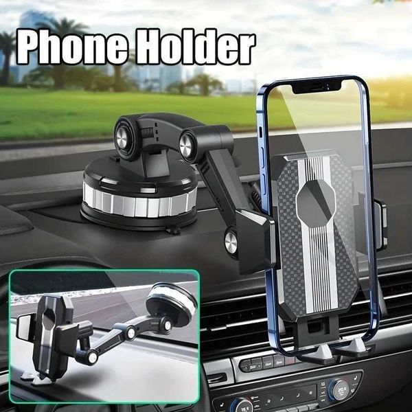 Mounts Cell Holders 360 Rotatable Cellphone Car Phone Holder Fixed Shockproof Mobile Stand Big In GPS Support For iPhone Accesorries phone i