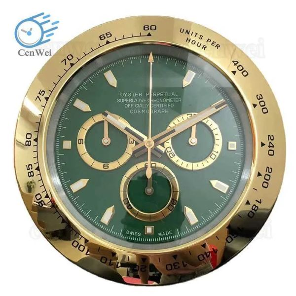 Luxury Designer Wall Clock Watches Metal Art Large Metal Cheap Wall Clock GMT Green Wall Clock-yunxiang8