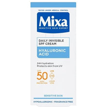 Mixa Invisible Daily SPF Cream SPF 50 - Skin Moisturizer - 50ml