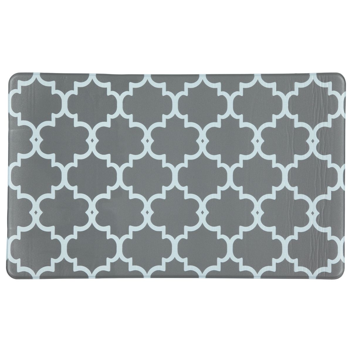 17" x 28"-60" Trellis Design Anti-Fatigue Kitchen Floor Mat - 17" x 28" - Gray