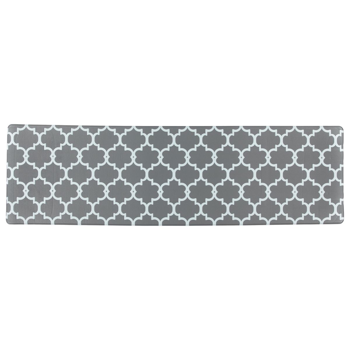 17" x 28"-60" Trellis Design Anti-Fatigue Kitchen Floor Mat - 17" x 60" - Gray