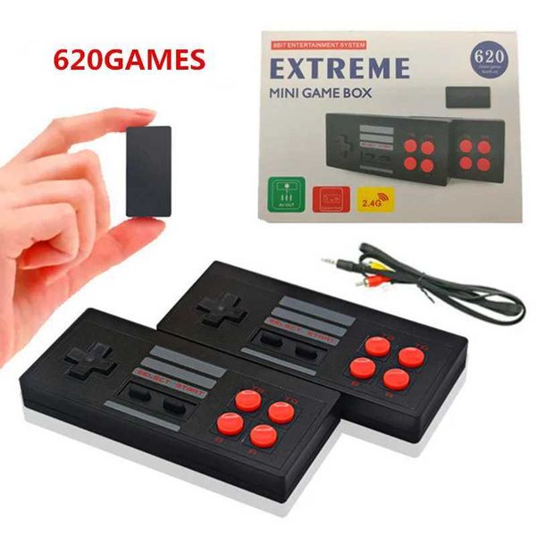 USB video game console with built-in 620 classic game AV output retro portable TV game console wireless game board Y241109