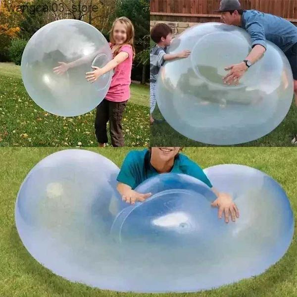 Sports Toys 2024 New Summer Outdoor Toys Bubble Ball Inflatable Rubber Ball Games Balloon Toys Shower Fun Water Filled Bubble Ball Toy L2409