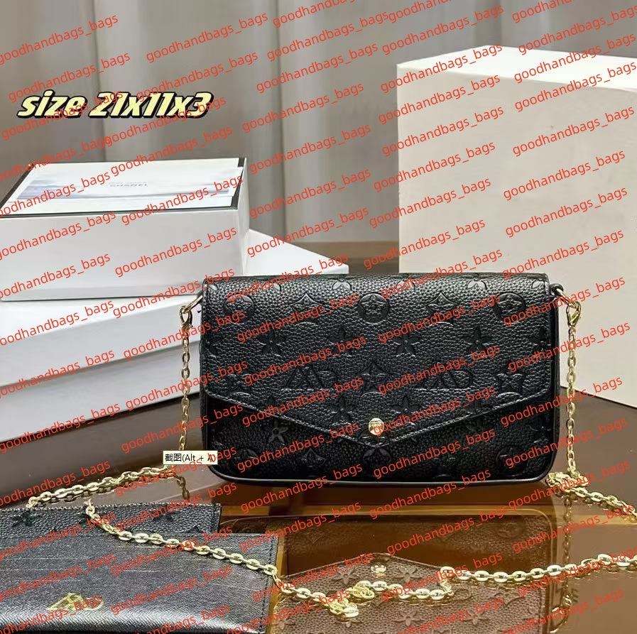 2025 Luxurys Designer Bag 3Pcs Set Multi Chain Bag Handbag Crossbody Purse Fashion Women Shoulder Bags Lady Tote Bag Wallet Female backpack With Box