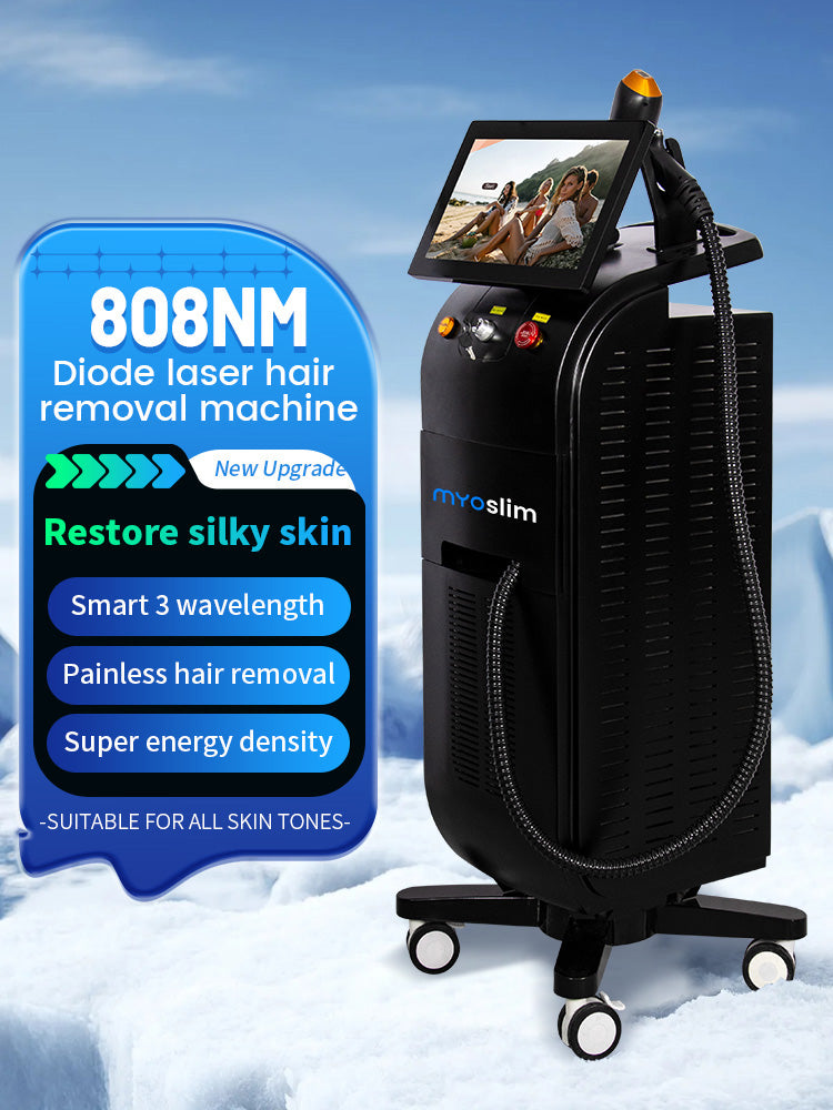 New Laser Hair Removal Equipment 755 nm 808nm 1064nm High Power Pain Free Permanent Hair Removal